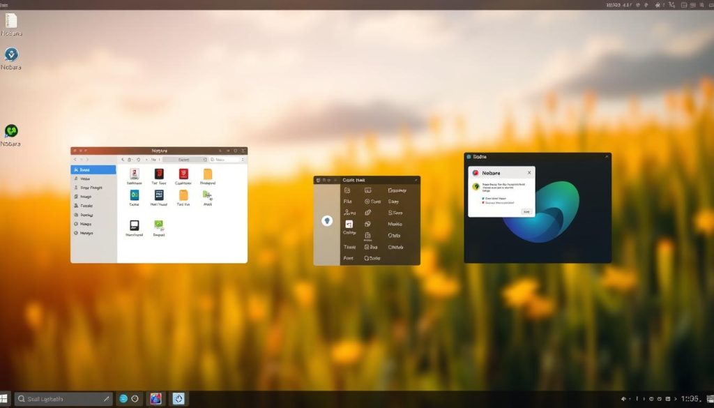 Nobara Linux user interface