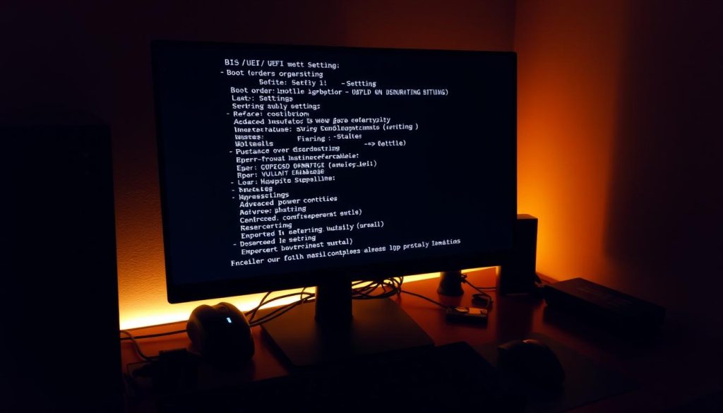 configuring BIOS UEFI settings