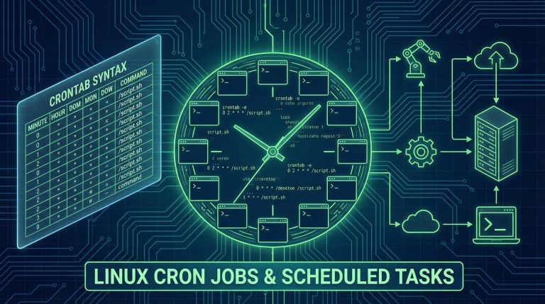 Linux Cron Jobs and Scheduled Tasks Guide 2026: Complete Tutorial 20 linux cron jobs scheduled tasks automation with clock and terminal commands