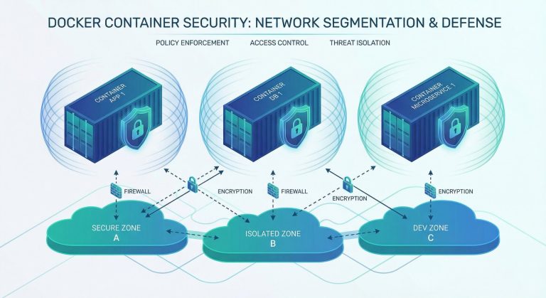 Docker Container Security Best Practices: Production Guide (2026) 10 Docker container security best practices with shield protection