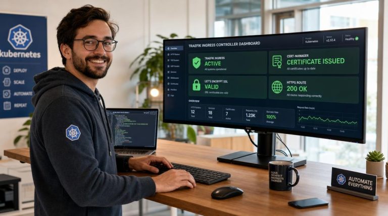 How to Configure Traefik Ingress on K3s with Let's Encrypt and cert-manager 20 Kubernetes engineer configuring Traefik Ingress on K3s with cert-manager and Let's Encrypt SSL