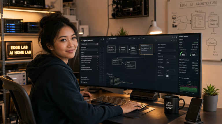 How to Deploy Ollama with Open-WebUI Pipelines and Qwen 3.6 for Advanced Autonomous Agents in Docker 1 KI-Ingenieurin orchestriert autonome Open-WebUI Pipelines mit Ollama und Qwen 3.6 im modernen IT-Workspace