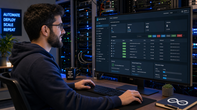 How to Deploy Portainer with Docker Socket Proxy for Secure Container Management 4 DevOps-Ingenieur konfiguriert Portainer mit gehärtetem Docker Socket Proxy für sicheres Container-Management